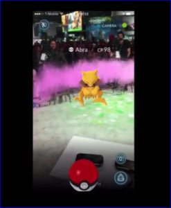 Pokémon Go gameplay at E3.