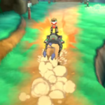 Riding a tauros in Sun and Moon